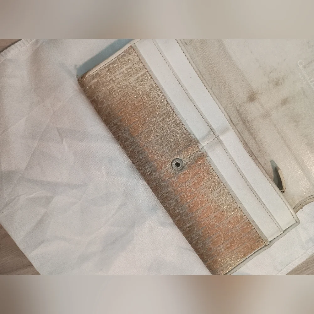 Vintage  Christian Dior Monogram Bifold Long Wallet